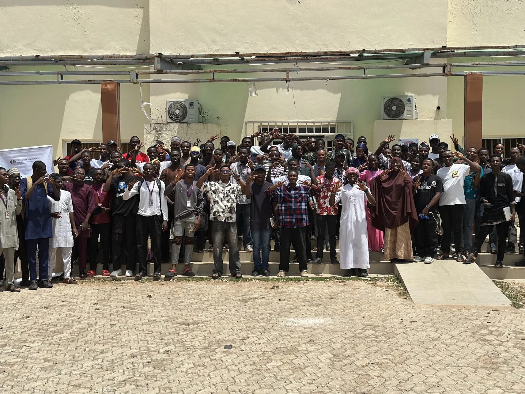 Group photo of GDG on Campus FUTMinna members at a chapter event