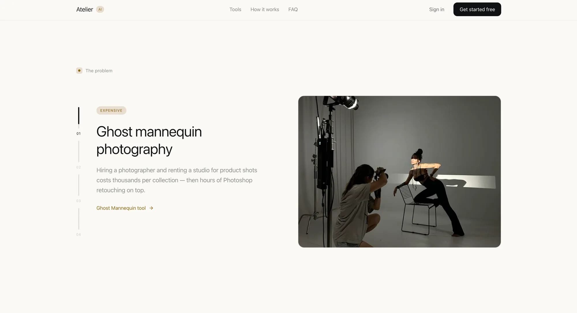 Atelier — the cost of ghost mannequin photography, solved by the Ghost Mannequin tool
